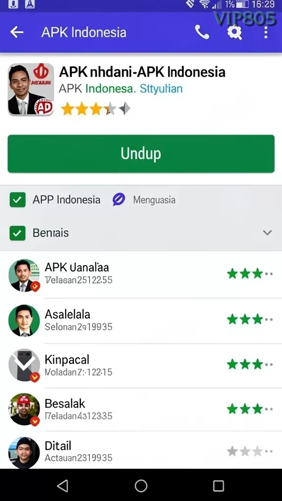 Pratinjau antarmuka vip805 — aplikasi APK resmi Android v2.5.6